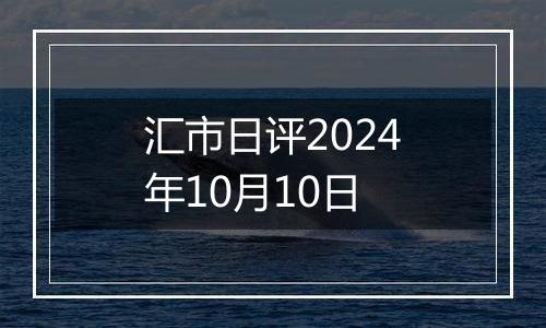 汇市日评2024年10月10日