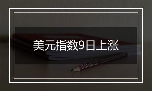 美元指数9日上涨