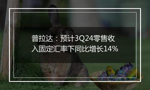 普拉达：预计3Q24零售收入固定汇率下同比增长14%