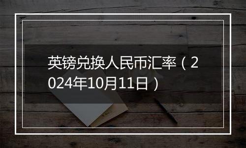 英镑兑换人民币汇率（2024年10月11日）