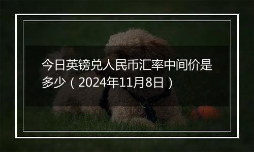 今日英镑兑人民币汇率中间价是多少（2024年11月8日）