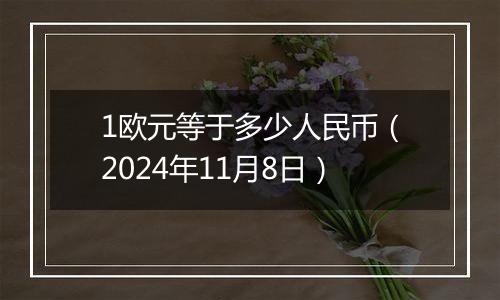 1欧元等于多少人民币（2024年11月8日）