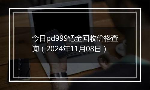 今日pd999钯金回收价格查询（2024年11月08日）