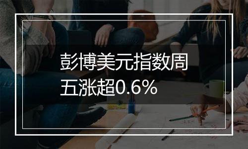 彭博美元指数周五涨超0.6%