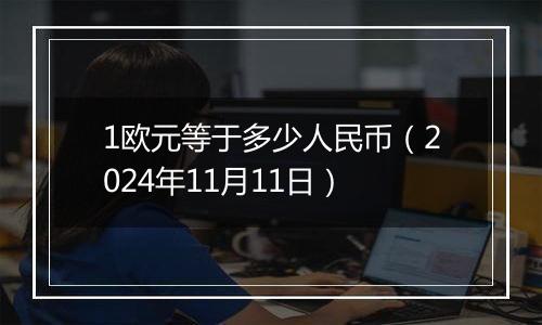 1欧元等于多少人民币（2024年11月11日）