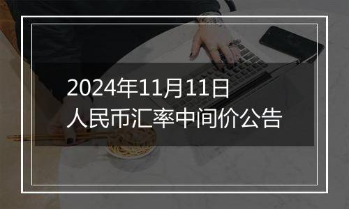 2024年11月11日人民币汇率中间价公告