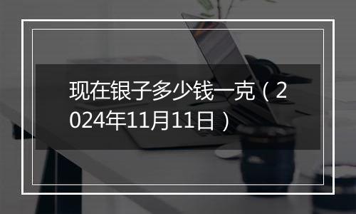 现在银子多少钱一克（2024年11月11日）