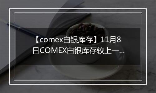 【comex白银库存】11月8日COMEX白银库存较上一日增持14.65吨