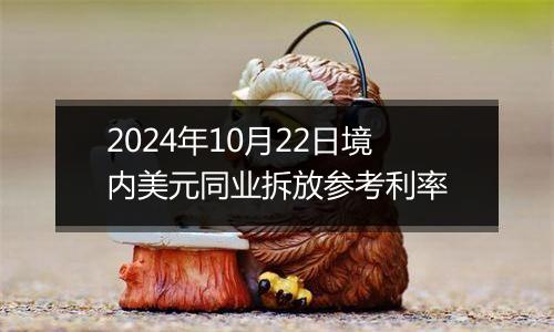 2024年10月22日境内美元同业拆放参考利率