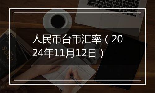 人民币台币汇率（2024年11月12日）