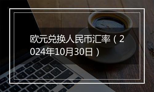 欧元兑换人民币汇率（2024年10月30日）