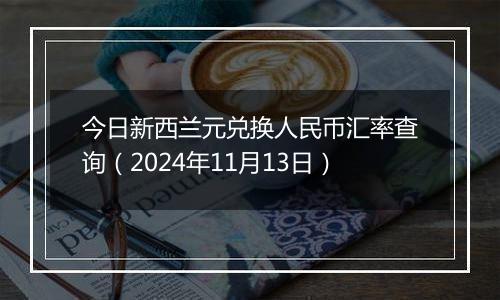 今日新西兰元兑换人民币汇率查询（2024年11月13日）