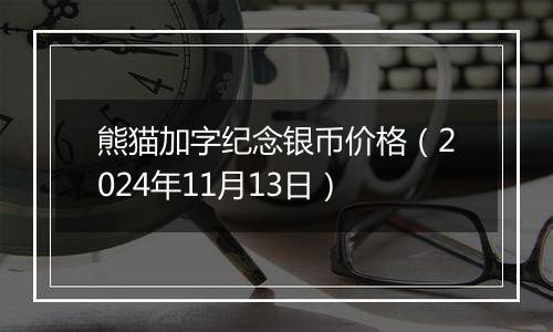 熊猫加字纪念银币价格（2024年11月13日）