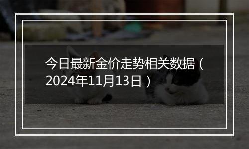 今日最新金价走势相关数据（2024年11月13日）