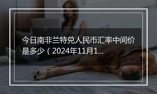 今日南非兰特兑人民币汇率中间价是多少（2024年11月1日）