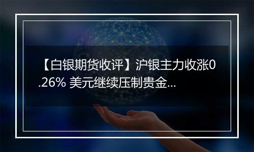 【白银期货收评】沪银主力收涨0.26% 美元继续压制贵金属表现