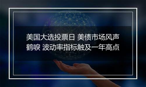 美国大选投票日 美债市场风声鹤唳 波动率指标触及一年高点