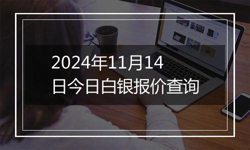 2024年11月14日今日白银报价查询