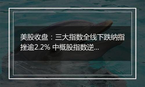 美股收盘：三大指数全线下跌纳指挫逾2.2% 中概股指数逆势上扬