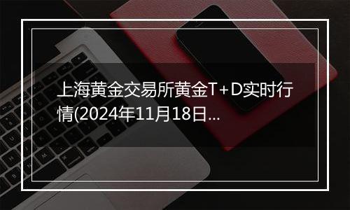 上海黄金交易所黄金T+D实时行情(2024年11月18日)