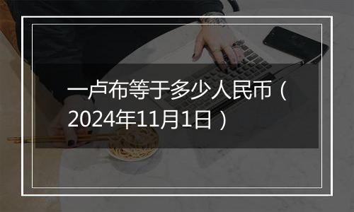 一卢布等于多少人民币（2024年11月1日）