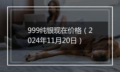 999纯银现在价格（2024年11月20日）