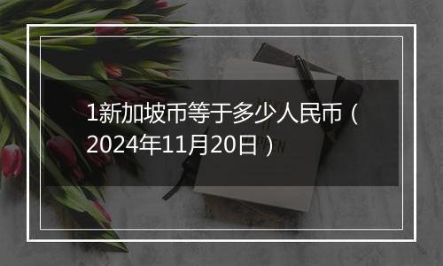 1新加坡币等于多少人民币（2024年11月20日）