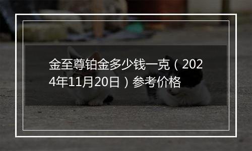 金至尊铂金多少钱一克（2024年11月20日）参考价格