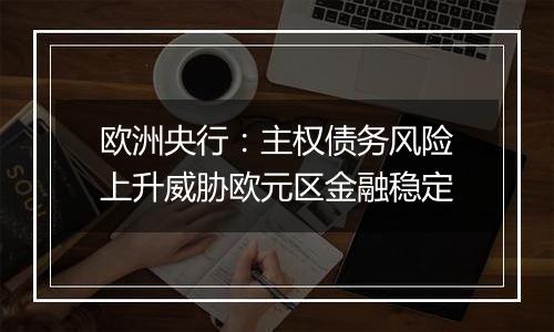 欧洲央行：主权债务风险上升威胁欧元区金融稳定