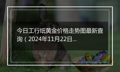 今日工行纸黄金价格走势图最新查询（2024年11月22日）