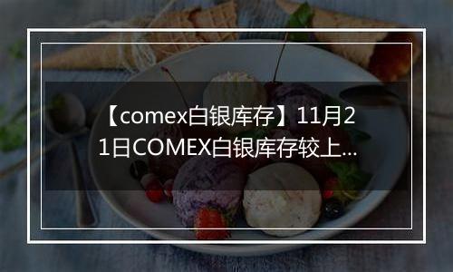 【comex白银库存】11月21日COMEX白银库存较上一日增持36.3吨