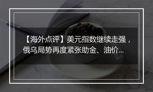 【海外点评】美元指数继续走强，俄乌局势再度紧张助金、油价格回升