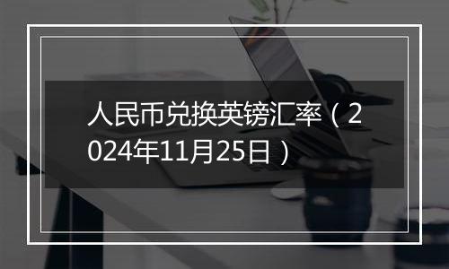 人民币兑换英镑汇率（2024年11月25日）