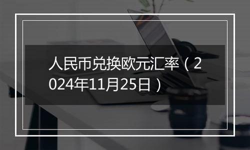 人民币兑换欧元汇率（2024年11月25日）