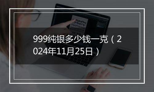 999纯银多少钱一克（2024年11月25日）