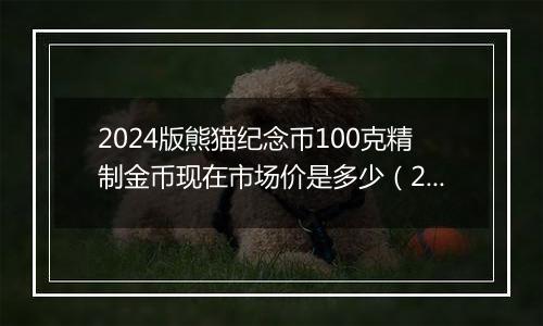 2024版熊猫纪念币100克精制金币现在市场价是多少（2024年11月25日）