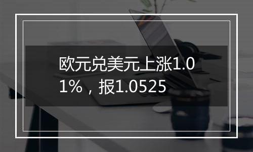 欧元兑美元上涨1.01%，报1.0525