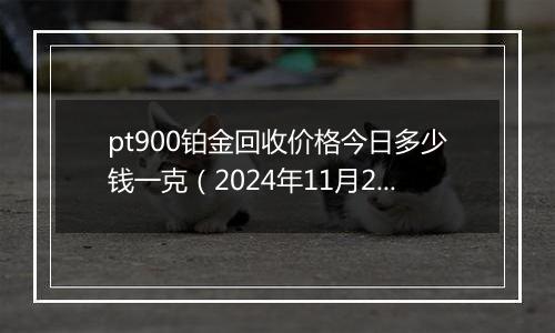 pt900铂金回收价格今日多少钱一克（2024年11月27日）