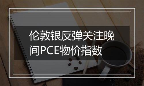 伦敦银反弹关注晚间PCE物价指数