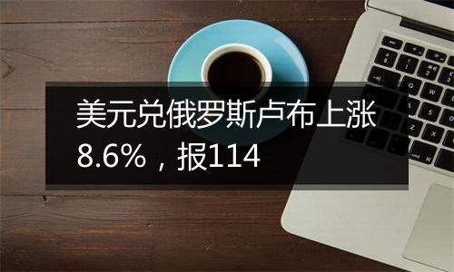 美元兑俄罗斯卢布上涨8.6%，报114