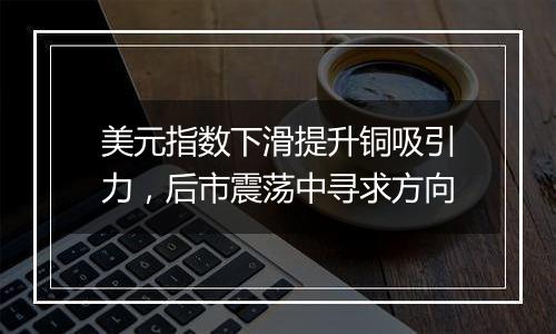 美元指数下滑提升铜吸引力，后市震荡中寻求方向