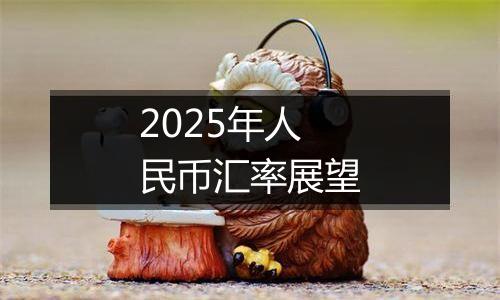 2025年人民币汇率展望