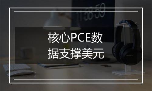 核心PCE数据支撑美元