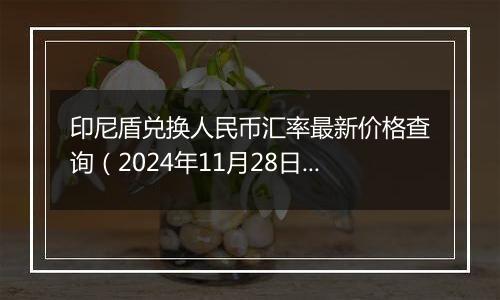 印尼盾兑换人民币汇率最新价格查询（2024年11月28日）