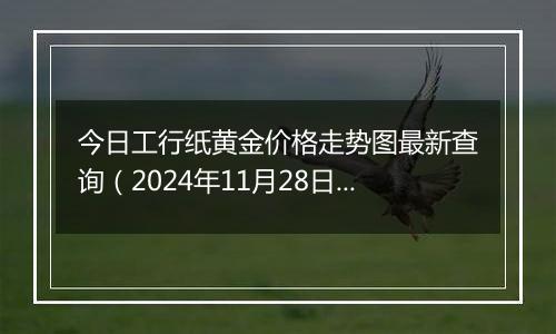 今日工行纸黄金价格走势图最新查询（2024年11月28日）