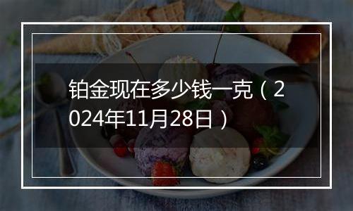 铂金现在多少钱一克（2024年11月28日）