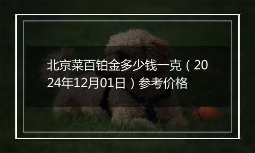 北京菜百铂金多少钱一克（2024年12月01日）参考价格