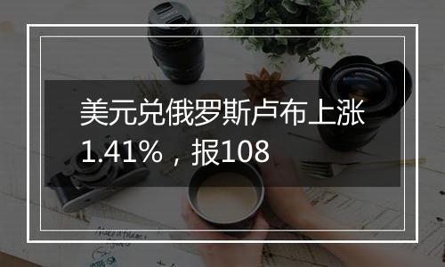 美元兑俄罗斯卢布上涨1.41%，报108