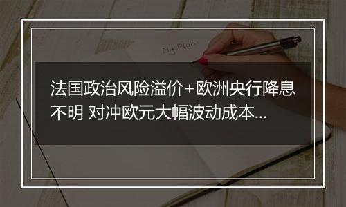 法国政治风险溢价+欧洲央行降息不明 对冲欧元大幅波动成本触及2023年3月以来新高