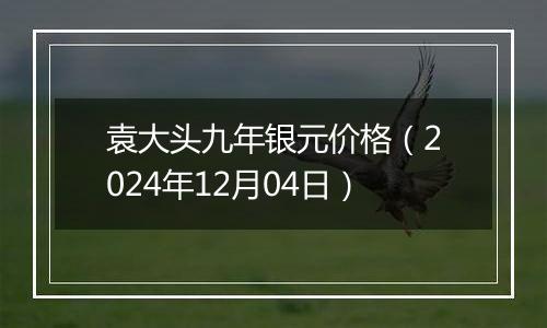 袁大头九年银元价格（2024年12月04日）